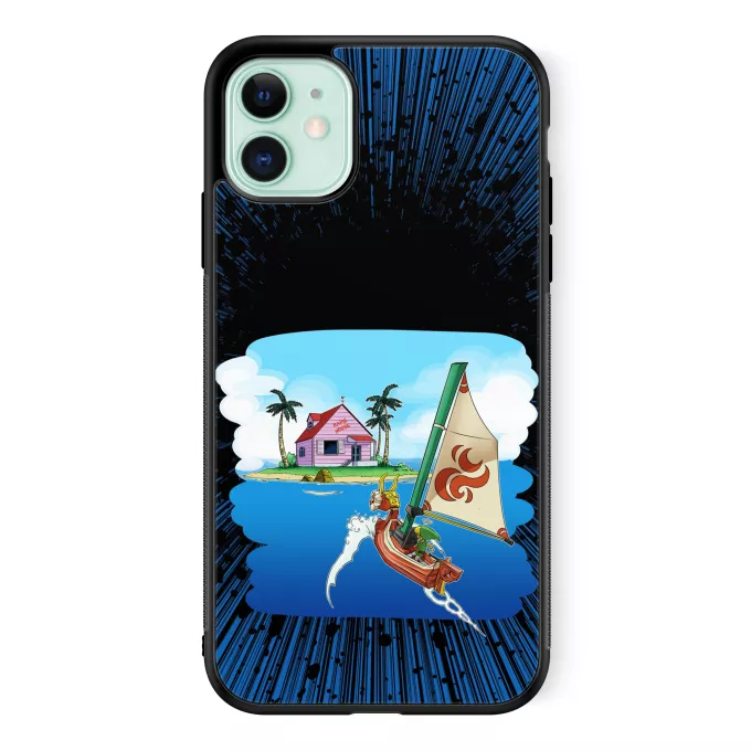Estojo iPhone 11 Paródia Zelda Link e Casa do Kame