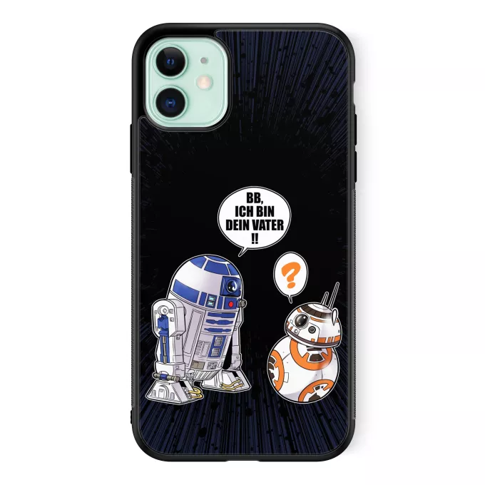 iPhone 11 Handyhülle Parodie auf Star Wars R2-D2 und BB-8