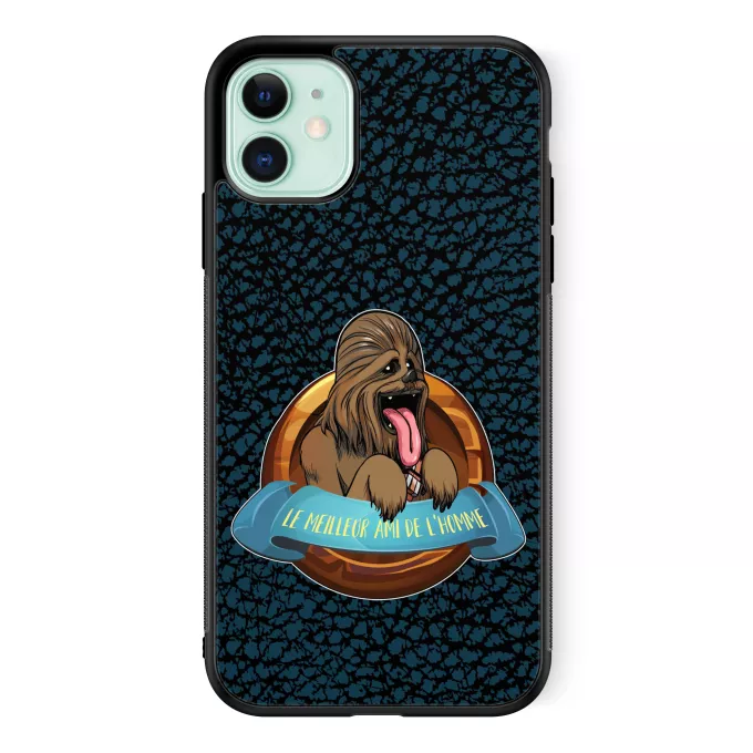 Coque pour téléphone portable iPhone 11 Parodie Star Wars Le Meilleur Ami de l'Homme... - Chewbacca