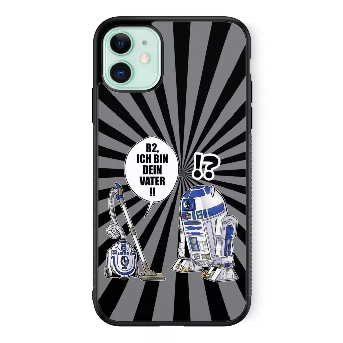 iPhone 11 Handyhülle Parodie auf Star Wars R2-D2 - Ich Bin Dein Vater