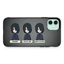 Coque Téléphone Portable Sasuke Uchiwa « Toujours aussi expressif... » – Parodie Naruto