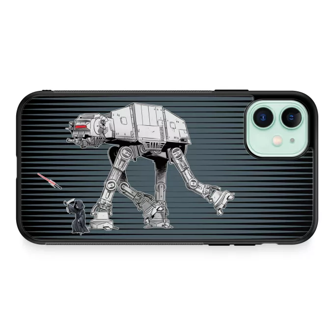 Custodia per iPhone 11 Paoridia Star Wars Palpatine aka Darth Sidious e il suo AT-AT cane robot