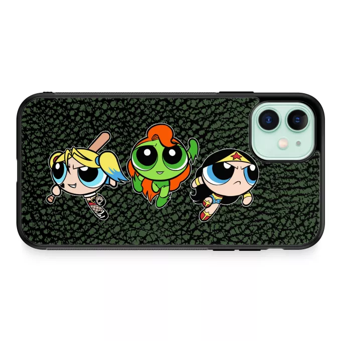 iPhone 11 Handyhülle Parodie auf Batman Bubbles, Buttercup und Blossom aka Harley Quinn, Wonder Woman and Poison Ivy