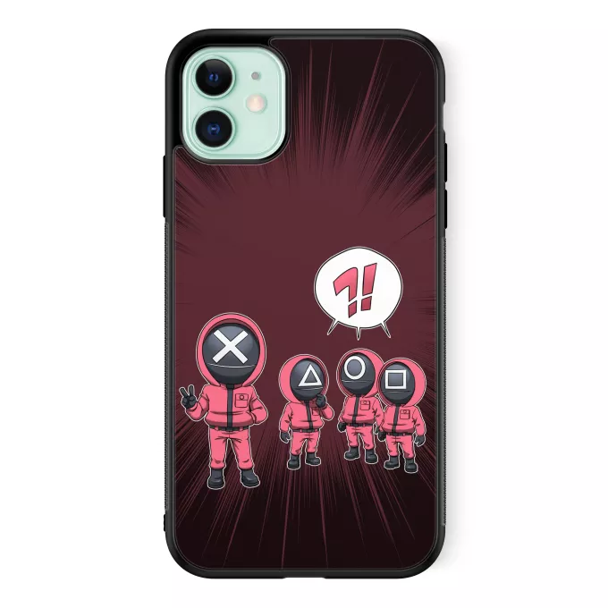 Coque pour téléphone portable iPhone 11 Parodie Squid Game Squid Gamer - Squid Game Pink Soldiers