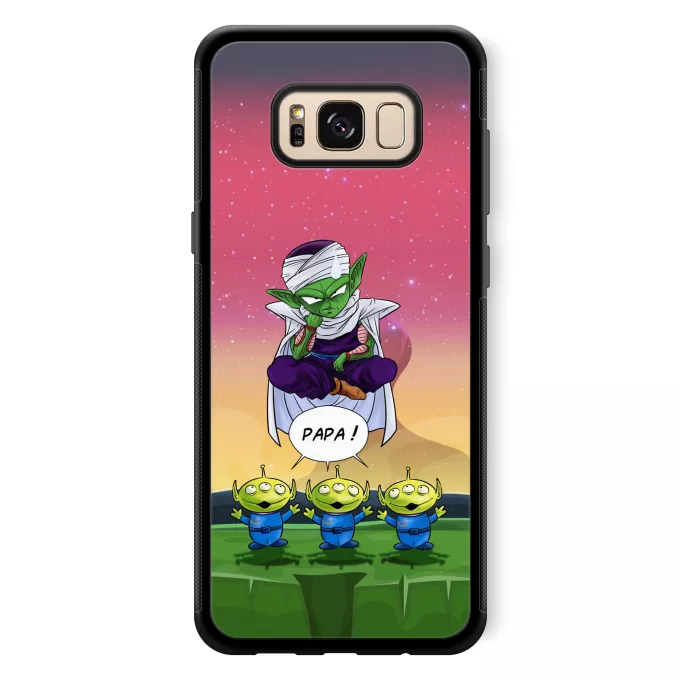Coque pour téléphone portable Samsung Galaxy S8+ Parodie Dragon Ball Z - DBZ Papa !! - Piccolo aka Satan Petit Coeur, les Aliens