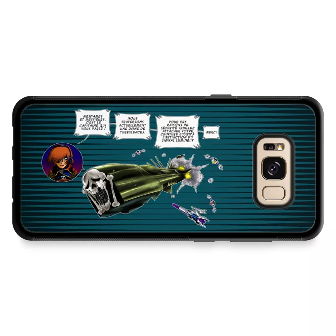 Coque pour téléphone portable Samsung Galaxy S8+ Parodie Albator Zone de Turbulences ! - L'Arcadia