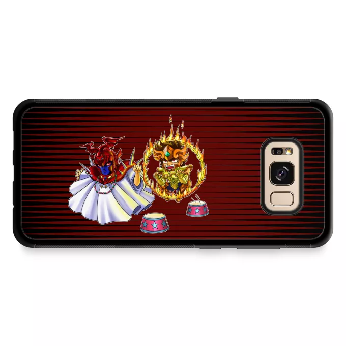Hoesje voor Samsung Galaxy S8+ Parodie Saint Seiya Pegasus Seiya, Aiolia Leo en Grote Paus