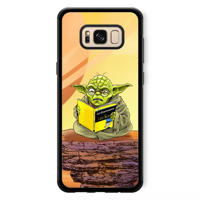 Coque pour téléphone portable Samsung Galaxy S8+ Parodie Star Wars En grammaire, un zéro, il est... :) - Yoda