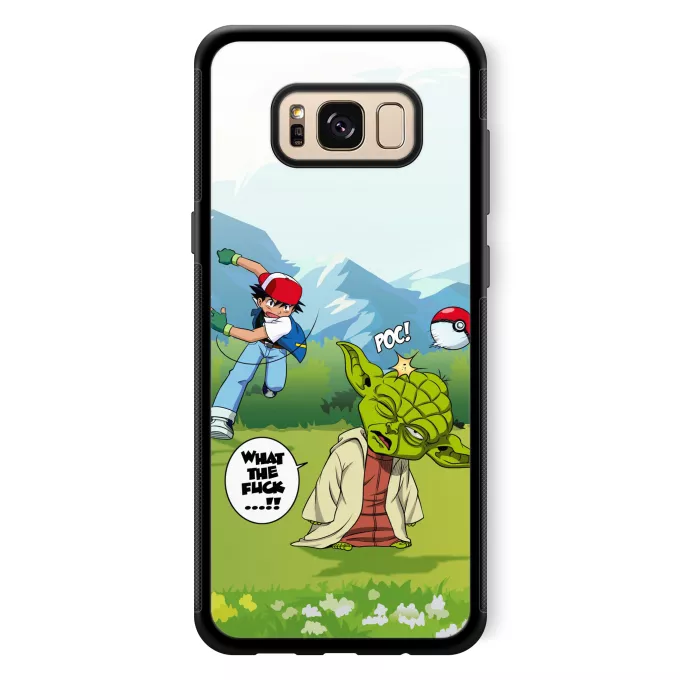 Fodral för Samsung Galaxy S8+ Parodi Pokémon Yoda och Ash Ketchum