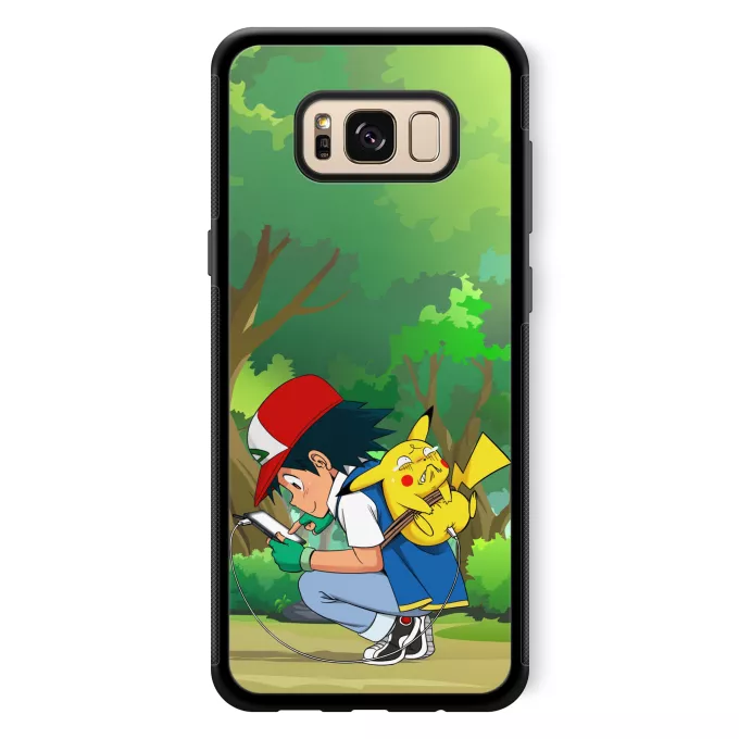 Samsung Galaxy S8+ Handyhülle Parodie auf Pokémon Pikachu