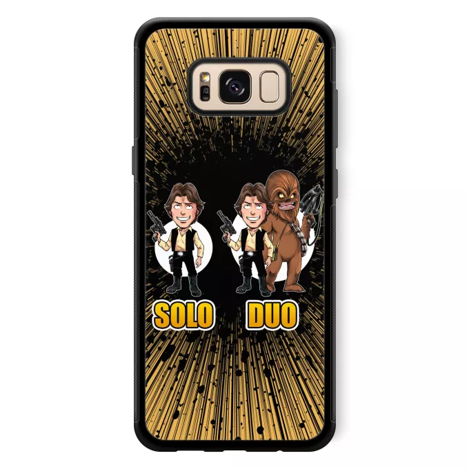 Samsung Galaxy S8+ Handyhülle Parodie auf Star Wars Han Solo und Chewbacca