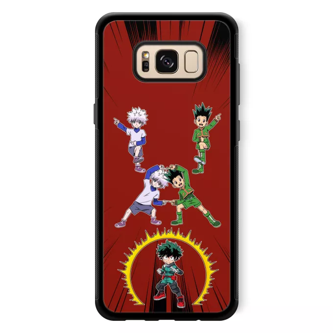Fodral för Samsung Galaxy S8+ Parodi My Hero Academia Gon, Killua och Deku (Izuku Midoriya)