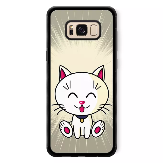 Coque pour téléphone portable Samsung Galaxy S8+ Parodie Kawaii Baby Cats Kawaii Baby Cat (blanc)