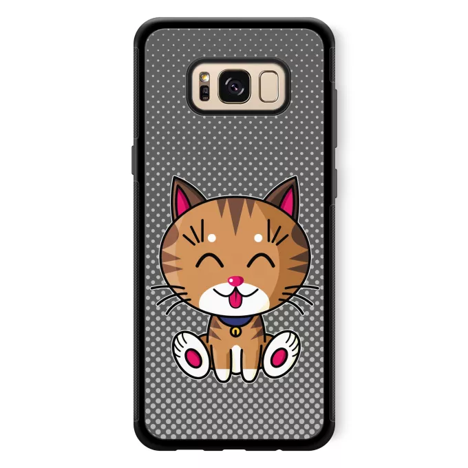 Coque pour téléphone portable Samsung Galaxy S8+ Parodie Kawaii Baby Cats Kawaii Baby Cat (tigré)