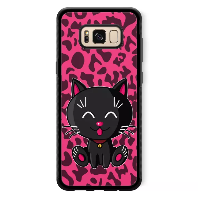 Coque pour téléphone portable Samsung Galaxy S8+ Parodie Kawaii Baby Cats Kawaii Baby Cat (noir)