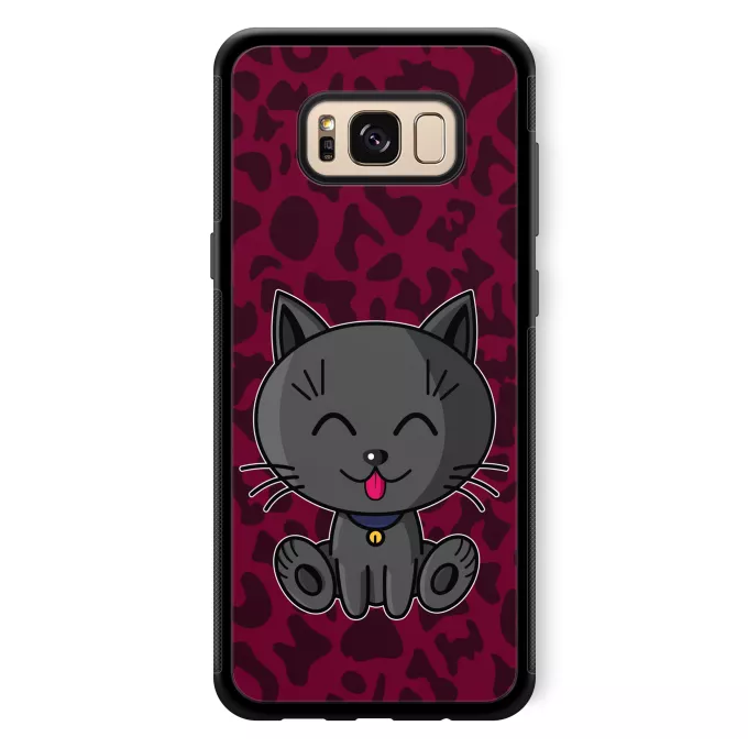 Coque pour téléphone portable Samsung Galaxy S8+ Parodie Kawaii Baby Cats Kawaii Baby Cat (Bleu)