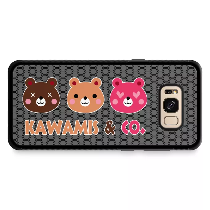 Coque pour téléphone portable Samsung Galaxy S8+ Parodie Kawaii Kao Kawamis and Co. Vol.1 (Pinky, Browny et Caramel) !