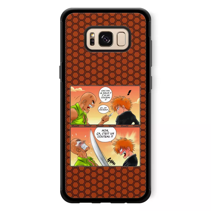 Coque pour téléphone portable Samsung Galaxy S8+ Parodie Bleach Non, ça c'est un couteau ! - Ichigo Kurosaki