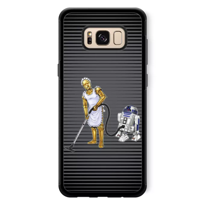 Funda para Samsung Galaxy S8+ Parodia Star Wars R2-D2 y C-3PO