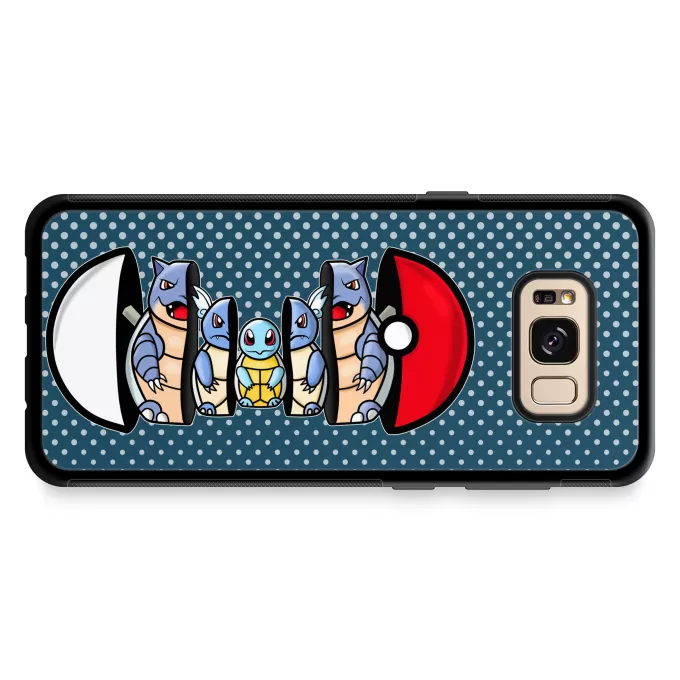 Fodral för Samsung Galaxy S8+ Parodi Pokémon Squirtle, Wartortle och Blastoise