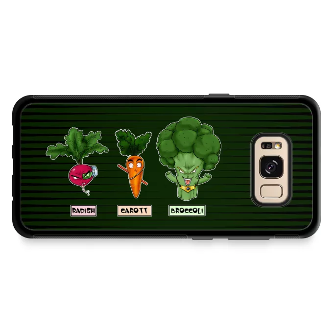 Samsung Galaxy S8+ Phone Case Parody of Dragon Ball Z - DBZ Son Goku, Broly and Vegeta