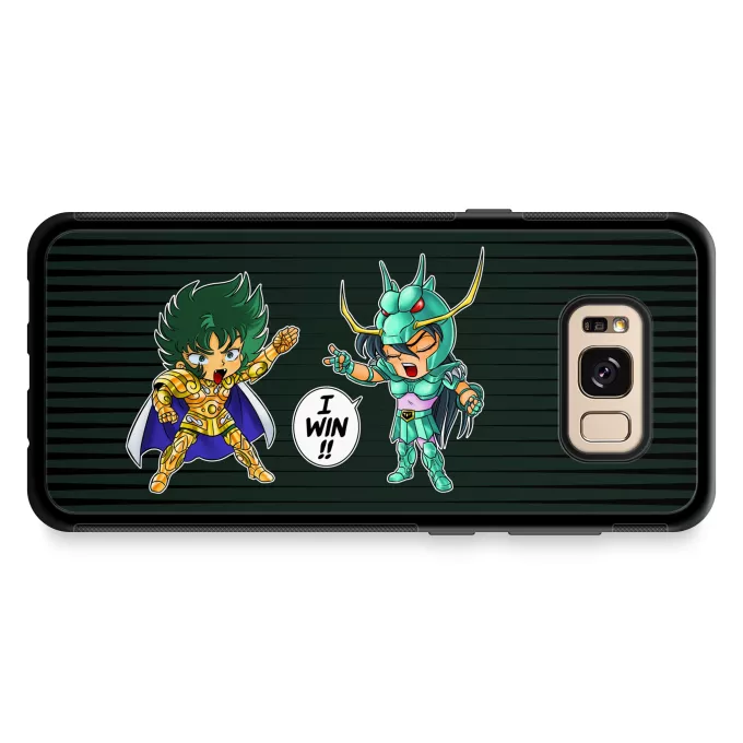Hoesje voor Samsung Galaxy S8+ Parodie Saint Seiya Capricorn Shura en Dragon Shiryu