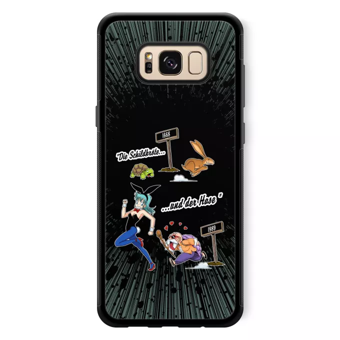Samsung Galaxy S8+ Handyhülle Parodie auf Dragon Ball Bulma und Muten Roshi