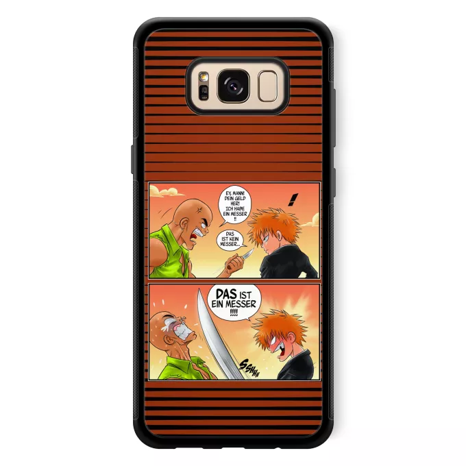 Samsung Galaxy S8+ Handyhülle Parodie auf Bleach Ichigo Kurosaki und Crocodile Dundee