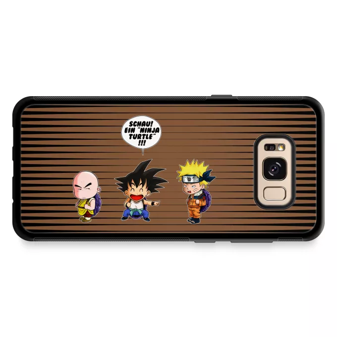 Samsung Galaxy S8+ Handyhülle Parodie auf Naruto Naruto und Son-Goku