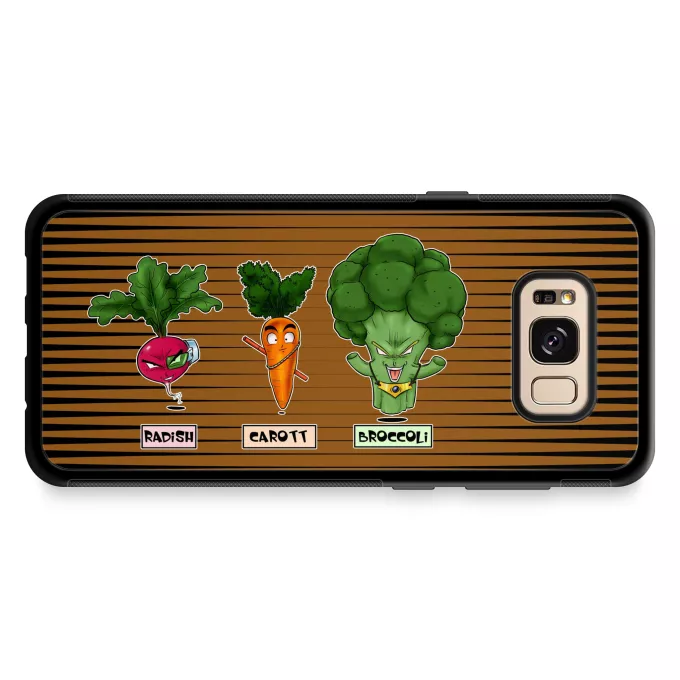 Funda para Samsung Galaxy S8+ Parodia Dragon Ball Z -DBZ Son Gokū, Raditz y Broly