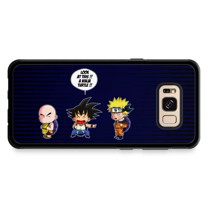 Funda para Samsung Galaxy S8+ Parodia Naruto Son Gokū, Kuririn y Naruto
