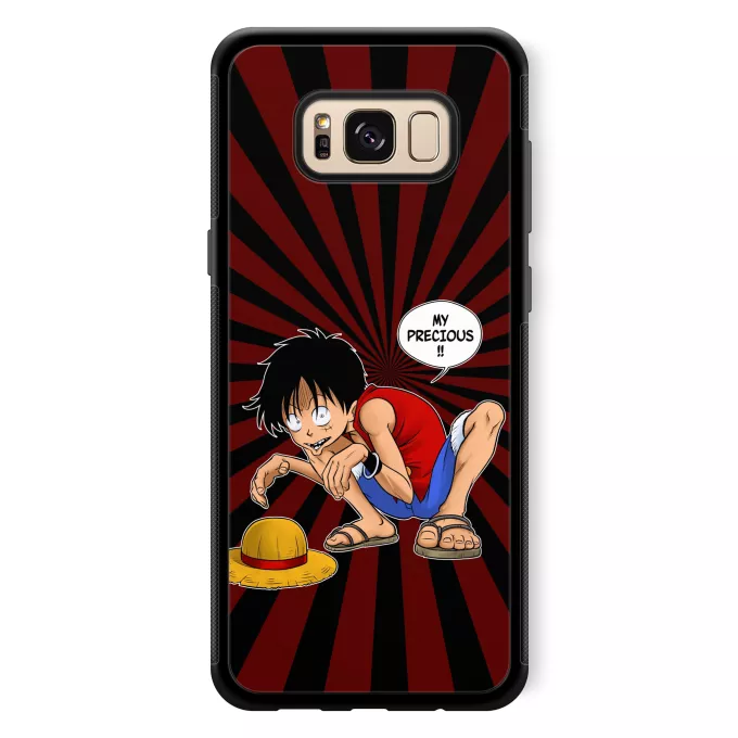 Samsung Galaxy S8+ Phone Case Parody of One Piece Luffy and Gollum - My Precious