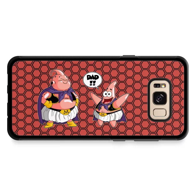 Samsung Galaxy S8+ Phone Case Parody of Dragon Ball Z - DBZ Majin Buu and Patrick Star