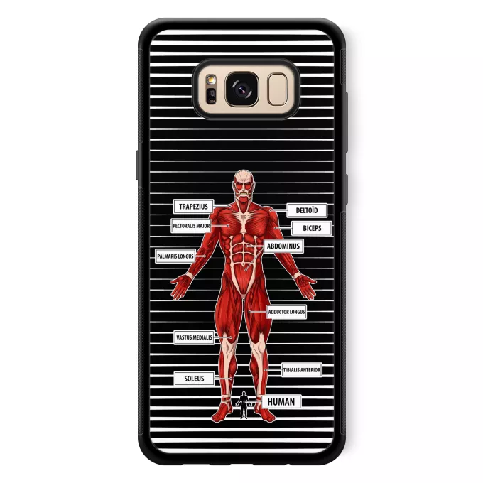 Samsung Galaxy S8+ Phone Case Parody of Attack on Titan The colossal Titan
