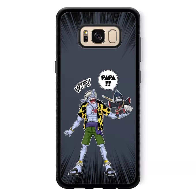Coque pour téléphone portable Samsung Galaxy S8+ Parodie Naruto Papa... WTF !! - Arlong, Kisame