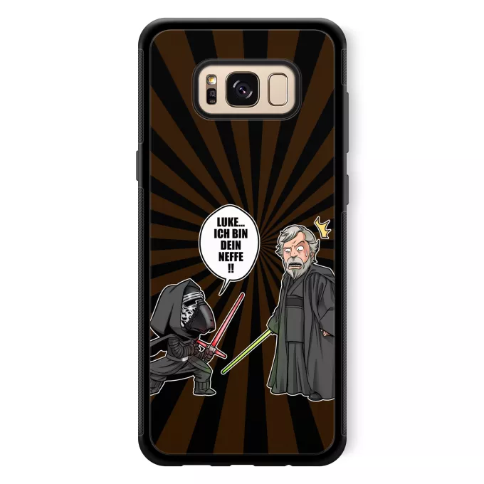 Samsung Galaxy S8+ Handyhülle Parodie auf Star Wars Kylo Ren und Luke Skywalker