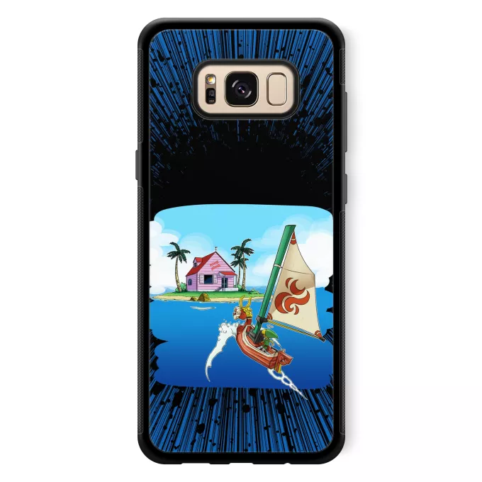 Estojo Samsung Galaxy S8+ Paródia Zelda Link e Casa do Kame