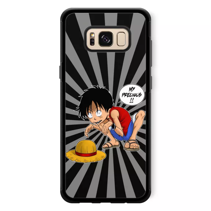 Samsung Galaxy S8+ Phone Case Parody of One Piece Luffy and Gollum - My Precious