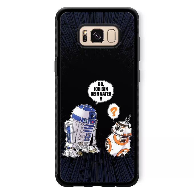 Samsung Galaxy S8+ Handyhülle Parodie auf Star Wars R2-D2 und BB-8