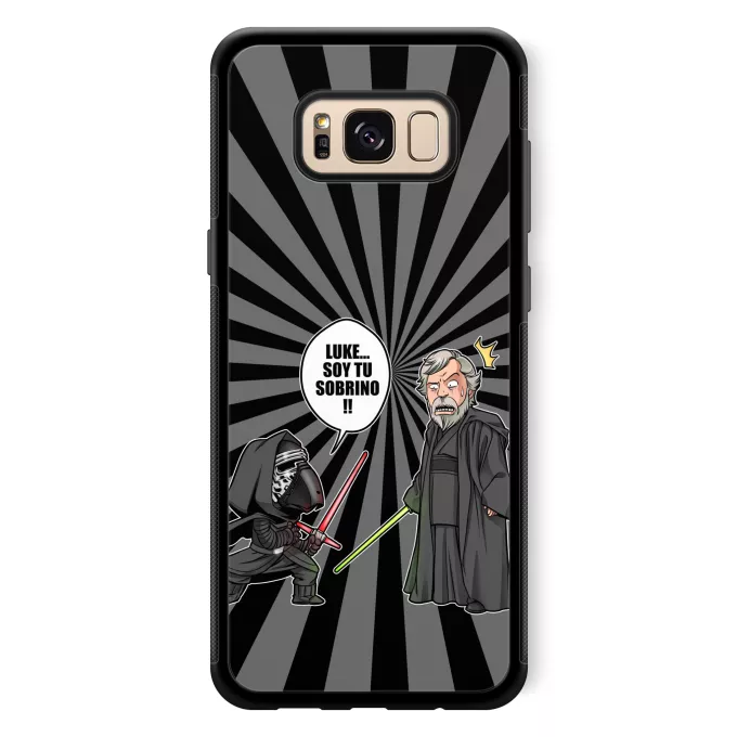 Funda para Samsung Galaxy S8+ Parodia Star Wars Luke Skywalker y Kylo Ren