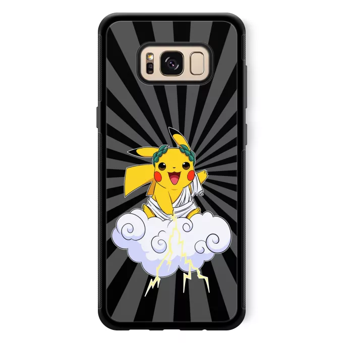 Samsung Galaxy S8+ Phone Case Parody of Pokémon Pikachu et Zeus