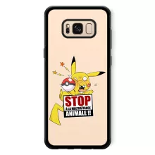 Coque Téléphone Portable Pikachu « Stop à la Maltraitance animale !! » – Parodie Pokémon