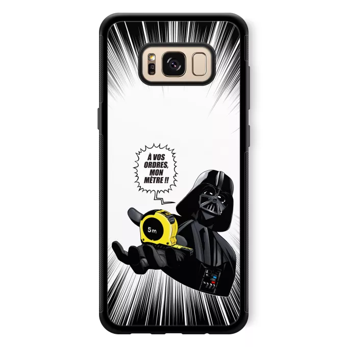 Coque pour téléphone portable Samsung Galaxy S8+ Parodie Star Wars A vos ordres, mon Mètre... !! - Dark Vador