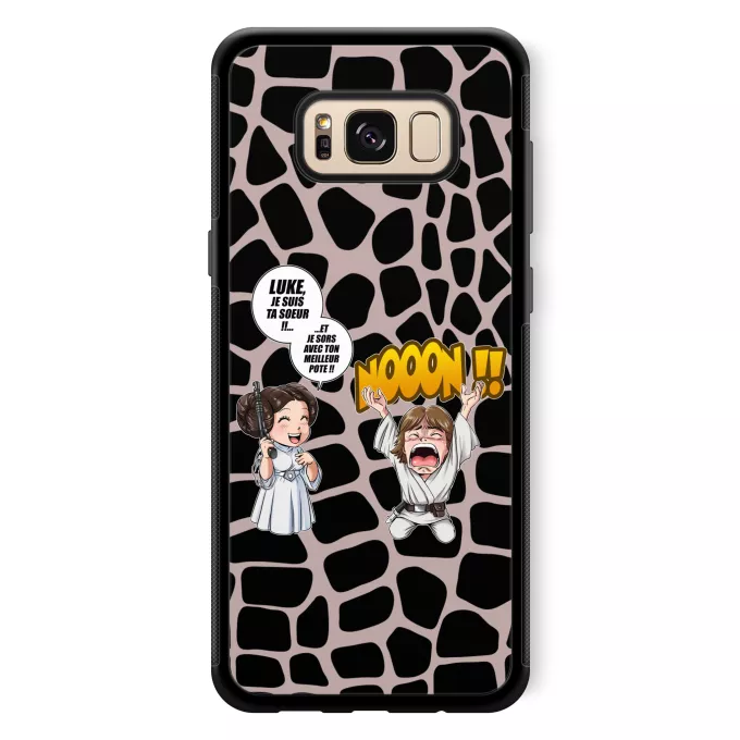 Coque pour téléphone portable Samsung Galaxy S8+ Parodie Star Wars Luke Life Episode II : Une soeur indigne :) - Leila Skywalker