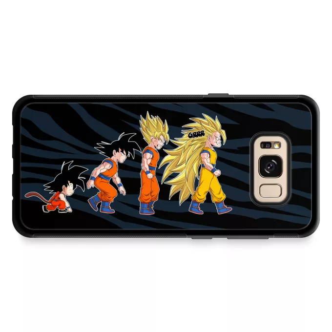 Estojo Samsung Galaxy S8+ Paródia Dragon Ball Z - DBZ Son Goku - A Teoria da Evolução Saiyajin