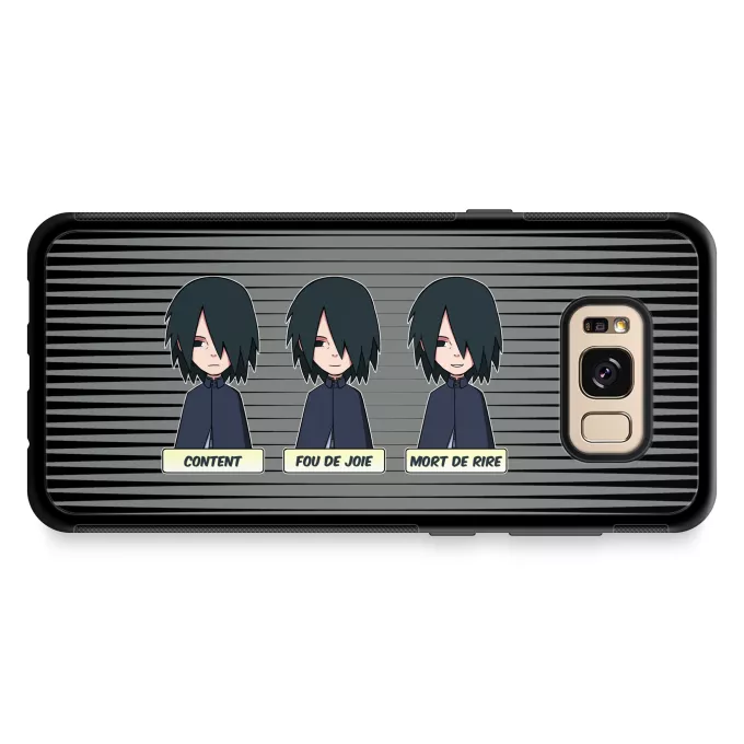 Coque pour téléphone portable Samsung Galaxy S8+ Parodie Naruto Toujours aussi expressif... - Sasuke Uchiwa