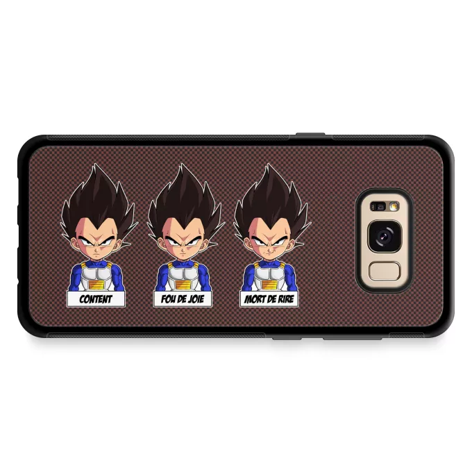 Coque pour téléphone portable Samsung Galaxy S8+ Parodie Dragon Ball Z - DBZ Un jeu d'acteur de niveau princier - Végéta