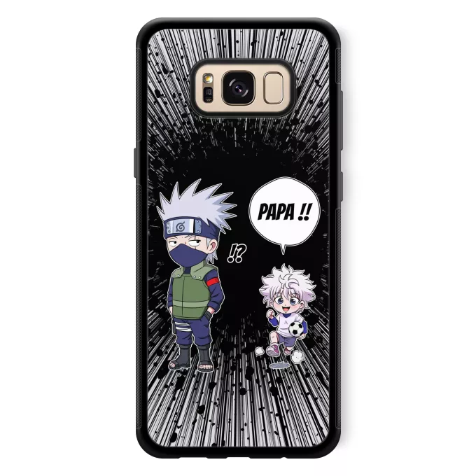 Coque pour téléphone portable Samsung Galaxy S8+ Parodie Naruto Papa Ninja ! - Kakashi, Kirua