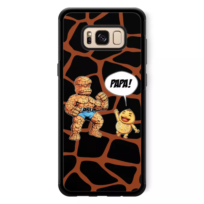 Coque pour téléphone portable Samsung Galaxy S8+ Parodie Zelda Un papa solide comme un roc ! - La Chose des 4 Fantastiques et un Goron