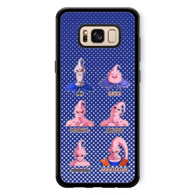 Coque pour téléphone portable Samsung Galaxy S8+ Parodie Dragon Ball Z - DBZ Un sacré caractères... - Boubou aka Majin Bou aka Super Bou aka Bouhan